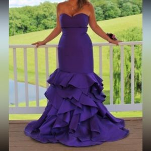 Jovani size 10 purple prom dress!